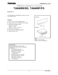 Datasheet TA8409 manufacturer Toshiba